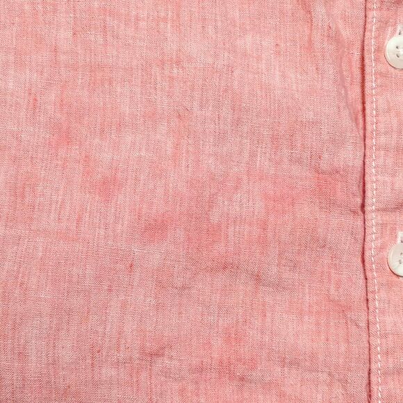 Tommy Bahama Size Large 100% Linen Men’s Shirt Long Sleeve Salmon Peach - Picture 3 of 7